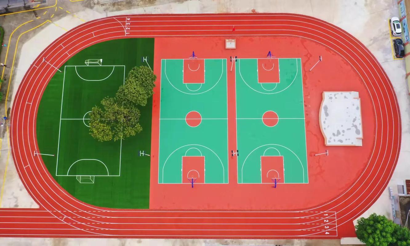 濮阳市学校塑胶跑道篮球场 - 方案